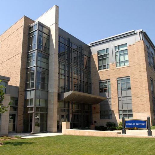 Outside view of Marquette University School of Dentistry building